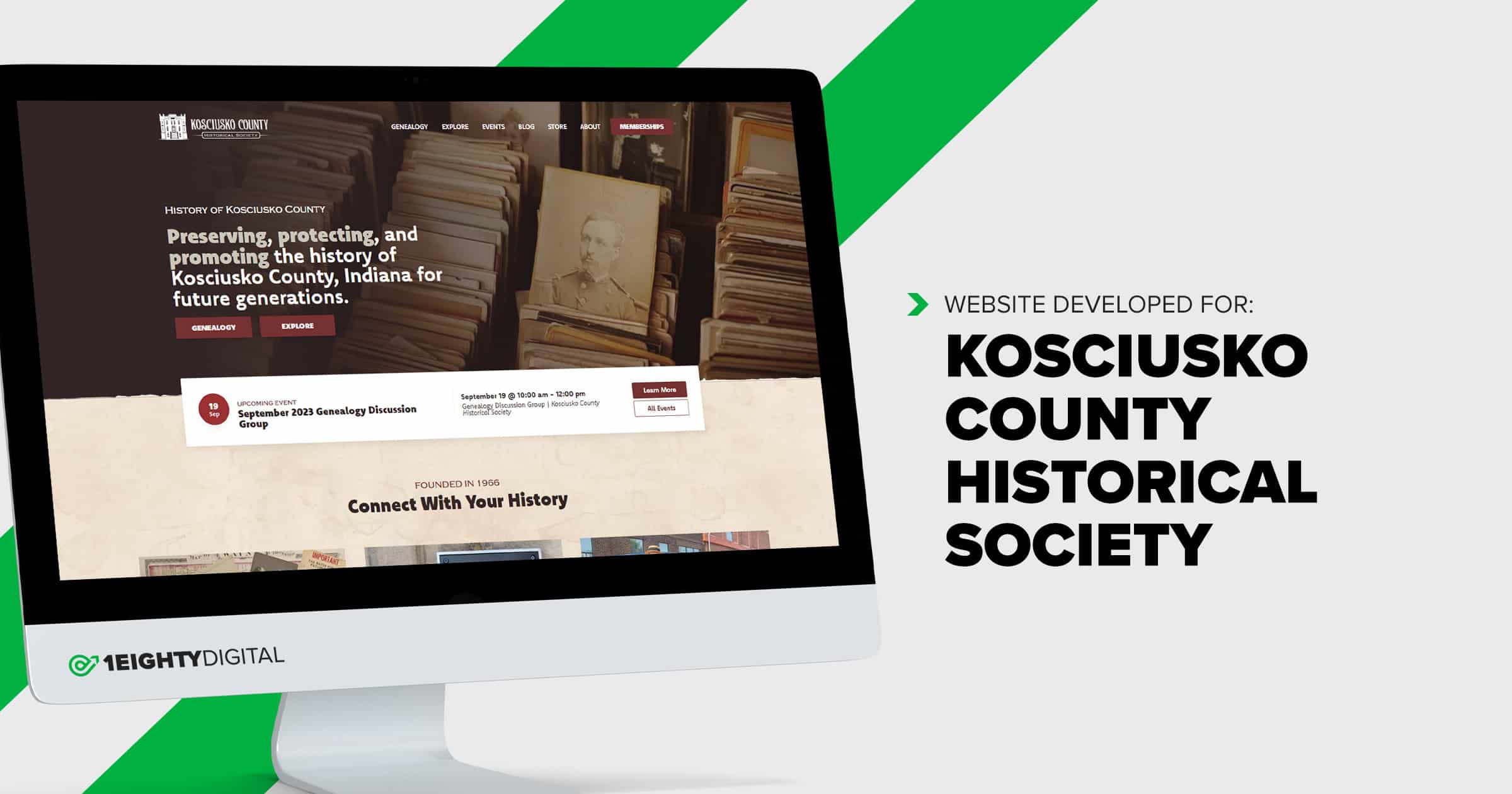 Kosciusko County Historical Society | 1Eighty Digital
