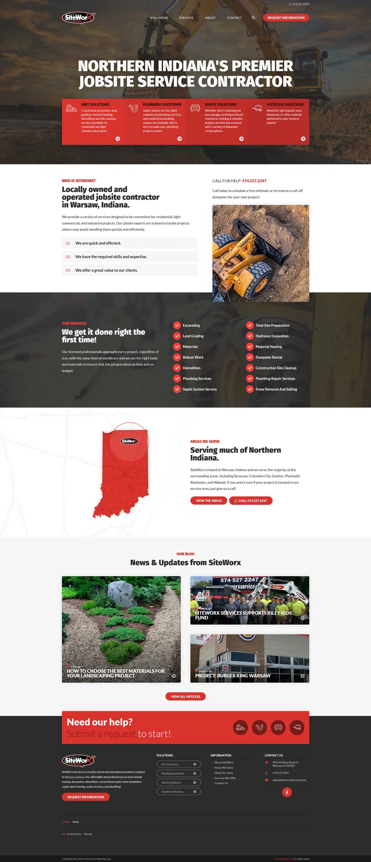 SiteWorx Services 1Eighty Digital Kosciusko County Indiana